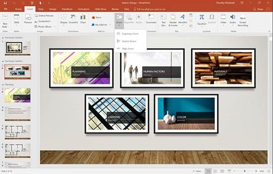 PowerPoint Zoom