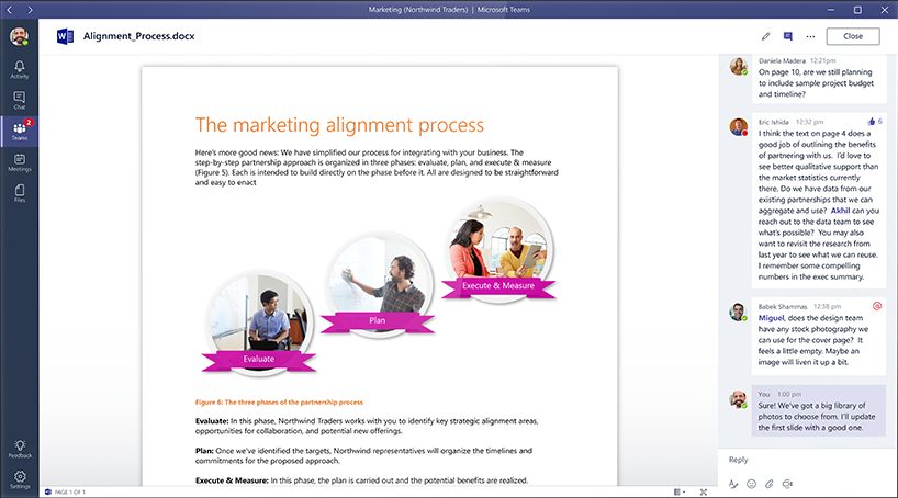 Microsoft Teams Interface