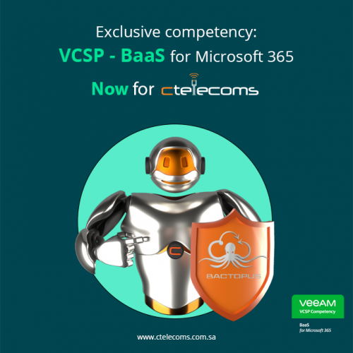 Ctelecoms the only company in middle east Achieves VCSP Competency in BaaS for Microsoft 365