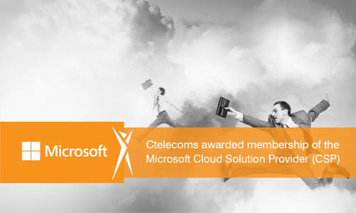 Ctelecoms Awarded Microsoft CSP Membership!!!